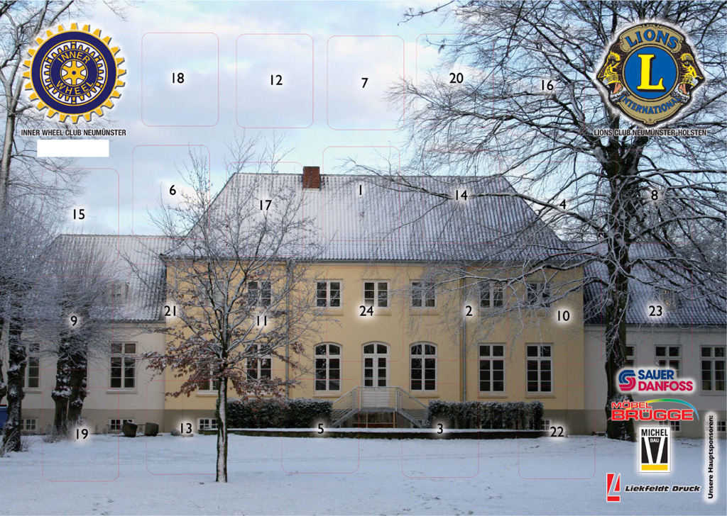 Adventskalender 2008 - Das Caspar von Saldern Haus, fotografiert von Frau Gundula Probst