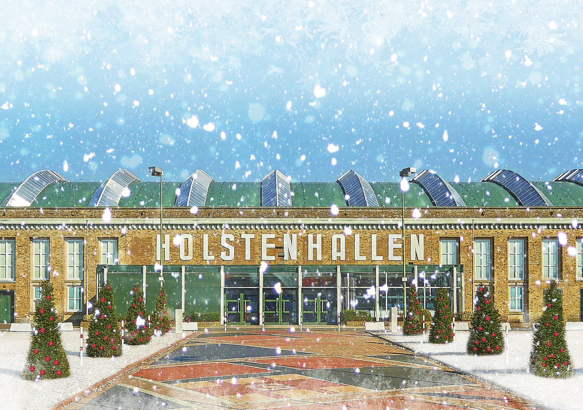 Adventskalender 2019 - Künstlerische Darstellung der Holstenhallen